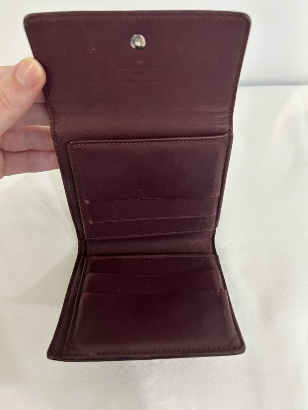 Louis Vuitton Monogram Vernis Elise Wallet Burgundy - Picture 5 of 7
